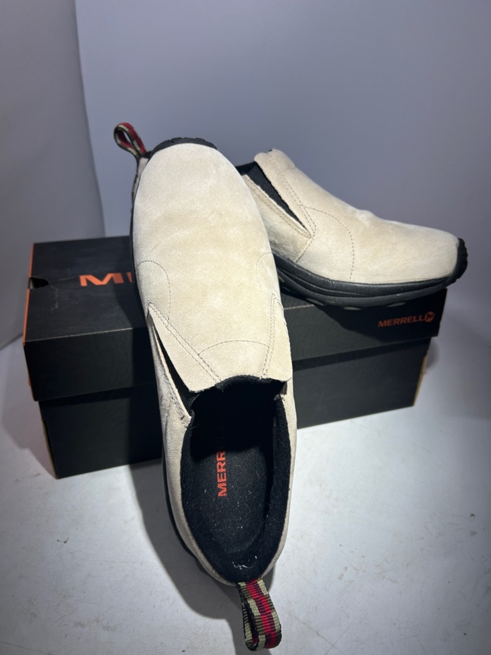 MERRELL JUNGLE MOC slip on shoes Woman’s size 11 #J60802 classic taupe